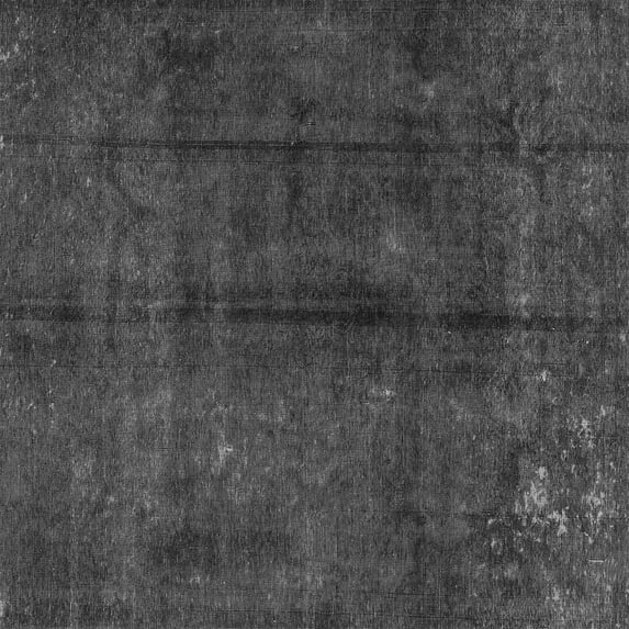 Ahgly Company Indoor Square Persian Gray Traditional Area Rugs, 7' Square