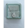 thumbnail image 2 of Forever Jewels 2Ct Pear Cut Moissanite Women Halo Pendant 14K White Gold Plated, 2 of 5