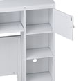 thumbnail image 7 of Full Size Wood Bed with 4 Drawers and All-in-One Cabinet and Shelf, White, 7 of 7
