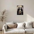 thumbnail image 4 of ZHONGYUTONG Crow Canvas Wall Art Vintage Halloween Pictures Wall Decor Black Raven Gothic Painting for Bedroom Living Room Decor Framed (24.00" x 36.00"), 4 of 5