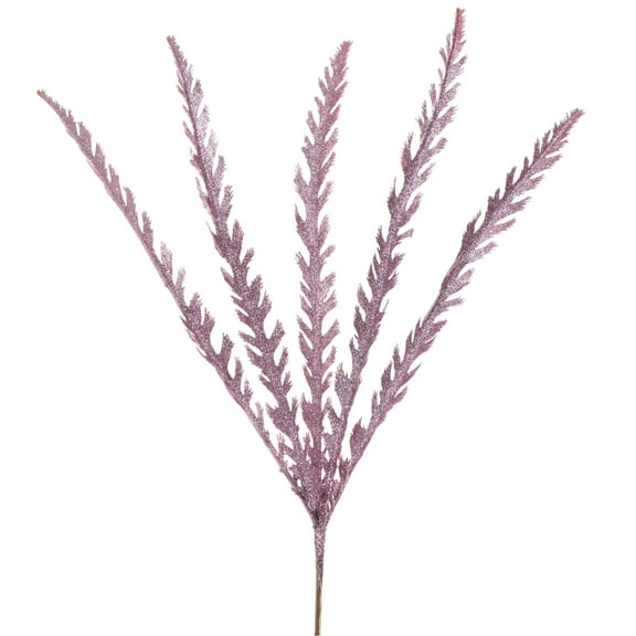 Vickerman 22" Mauve Soap Plant Glitter Artificial Christmas Spray. Includes 6 sprays per pack.