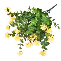 FNGZ Artificial Clearance Promo Artificial Flower Plastic Faux Daisy Wildflowers Indoor Outside Garden Decor Yellow