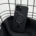 thumbnail image 2 of iPhone 14 Pro Max Case,[Compatible with Magsafe] with Stand Lightweight and Translucent Matte Back Soft Edge Shockproof Protective Case Girls Women Black, 2 of 16