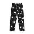 thumbnail image 6 of Uemuo Crescent and Stars Pattern Men's Wide Leg Palazzo Lounge Pants with Pockets Light Weight Loose Comfy Casual Pajama Pants-X-Large, 6 of 9