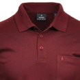 thumbnail image 3 of RAGMAN Polo Hombre - Top, Polo de Punto Suave, Mezcla de Algodón, Bolsillo en el Pecho, Tapeta de Botones, Corto, Color sólido Rojo 8XL (XXXXXXXX-Large), 3 of 3