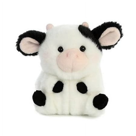 Aurora World Rolly Pet 5.5" Cow Stuffed Animal