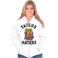 thumbnail image 3 of Taters Before Haters French Fries Zip Up Hoodie Men's Women's Brisco Brands X, 3 of 6