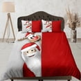 thumbnail image 1 of Navidad Juego De Funda Nórdica Con Almohadas Santa Claus Dormitorio Ropa De Cama Funda De Edredón, 1 of 4