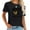 Black, variant on Soccer Grandma Leopard Heart Funny Mothers Day Short Sleeve Shirt for Women - Fashionable Graphic Tees | Womens Tops