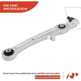 thumbnail image 3 of A-Premium Front Forward Lower Control Arm, with Ball Joint & Bushing, Compatible with Audi A6 2006-2011, A6 Quattro 2005-2011, S6 2007-2011, Replace # K620452 4F0407151, 3 of 8