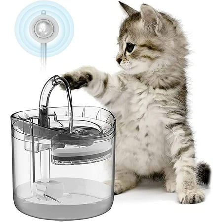 L Cat Water Fountain with Motion Sensor, Pet Drinking Water Dispenser  Transparent Filter Pet Drinking Bowl, Safe Without Leakage | Walmart Canada