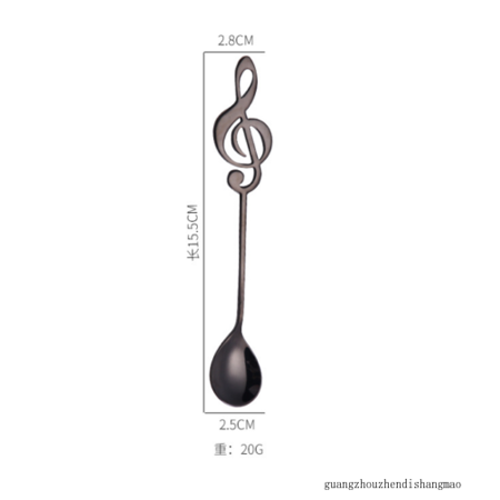

Stainless Steel Musical Note Dessert Spoon Coffee Tea Coffee Spoon Tableware