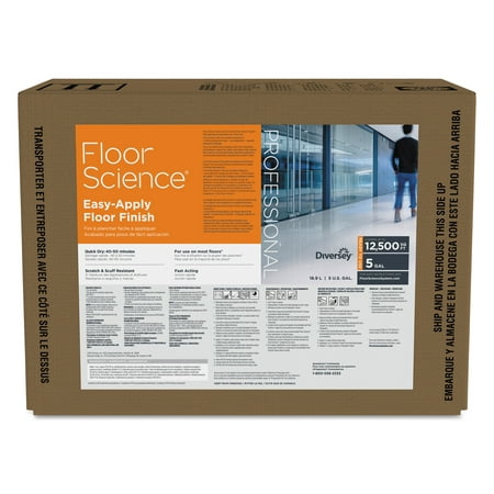 Floor Science Easy Apply Floor Finish, Ammonia Scent, 5 gal (Best Floor Finishing Products)