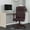 Burgundy LeatherSoft, variant on Merrick Lane Black High Back Faux Leather Tufted Home Office Chair With Height Adjustment And 360° Swivel
