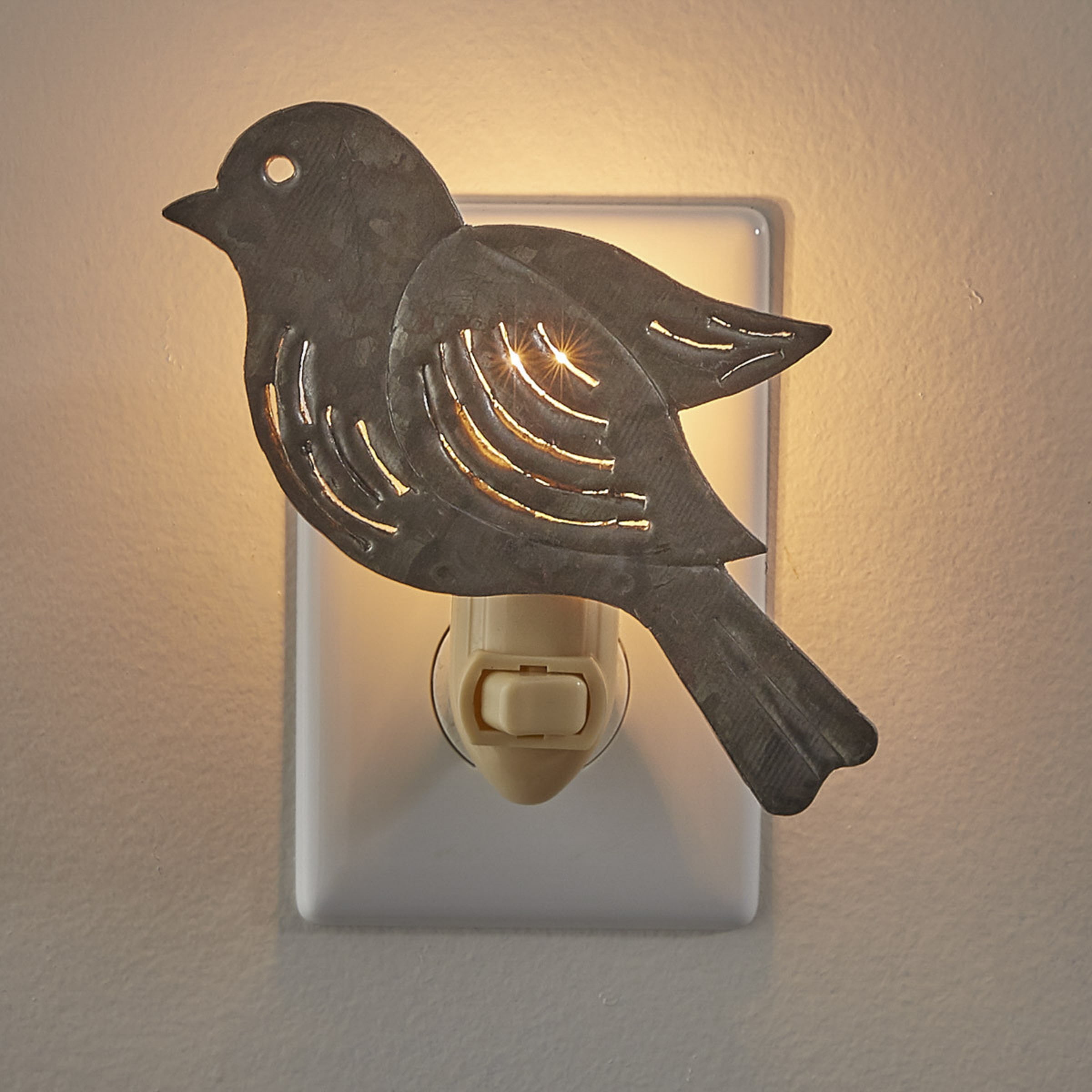 Park Designs Galvanized Bird Night Light