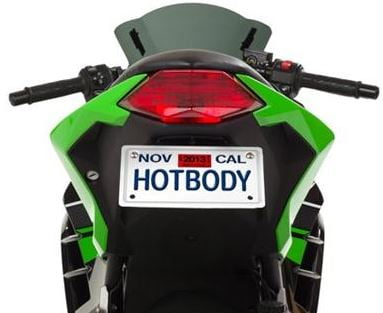 51303-1001 Hotbodies Racing Gloss Black ABS License Plate TAG Bracket 51303-1001 Hotbodies Racing Gloss Black ABS License Plate TAG Bracket