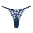 thumbnail image 1 of Tangas de malla con bordado floral, bragas con aros y bloques de color cautivadores, lencería y ropa interior femenina, 1 of 5