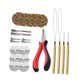 thumbnail image 5 of Kit de herramientas de extensión de cabello, suministros de salón, 500 anillos de cuentas de silicona, dispositivo de peinado portátil para peluqueros 7 colores, 5 of 8