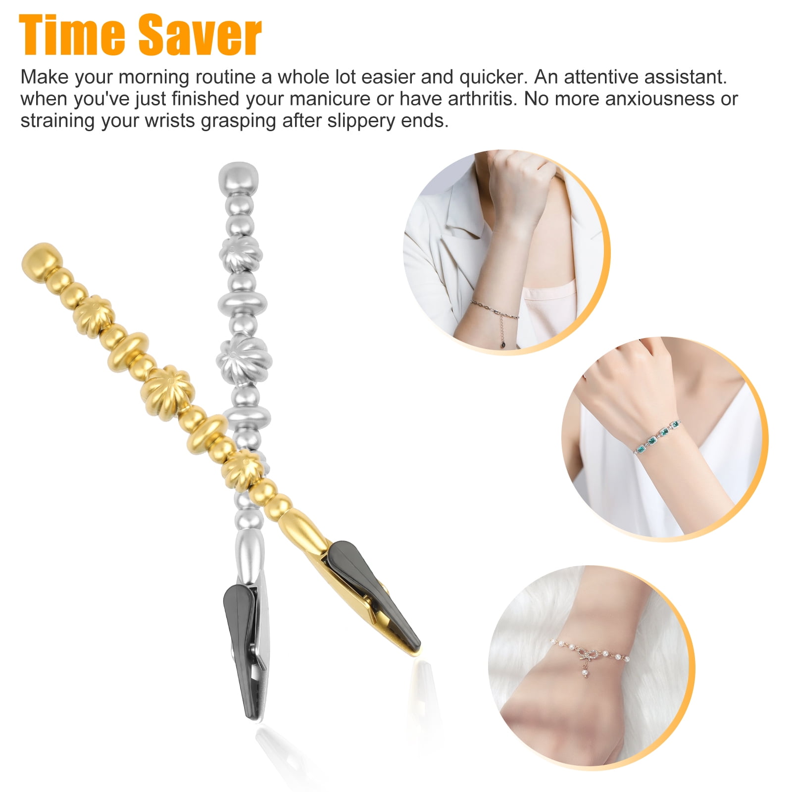 Jewelry Helper Bracelet Helper Bracelet Carry Auxiliary Clip Bracelet  Fastener for Bracelet Zipper Craft Adjustment Home Travel - AliExpress