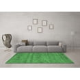 thumbnail image 3 of Ahgly Company Indoor Round Abstract Emerald Green Contemporary Area Rugs, 4' Round, 3 of 4