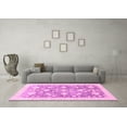 thumbnail image 3 of Ahgly Company Indoor Square Oriental Pink Traditional Area Rugs, 8' Square, 3 of 4