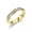 Gold, variant on Titanium Steel Rhinestone Punk Ring Wedding Ring For Women And Men Jewelry -Black-5