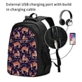thumbnail image 2 of Balery Leopard Print Mochila con carga USB para hombre y mujer - Mochila impermeable y antirrobo para laptop con puerto USB para viajes, trabajo, 2 of 7