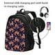 thumbnail image 2 of Balery Leopard Print Mochila con carga USB para hombre y mujer - Mochila impermeable y antirrobo para portátil con puerto USB para viajes, trabajo, estudios y universidad, 2 of 7