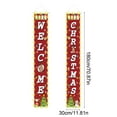thumbnail image 3 of Uutvery Christmas Couplet Door Curtain with LED Lights, 12x71 Inch Illuminated Holiday Decoration for Party and Home Festive Atmosphere, 3 of 6