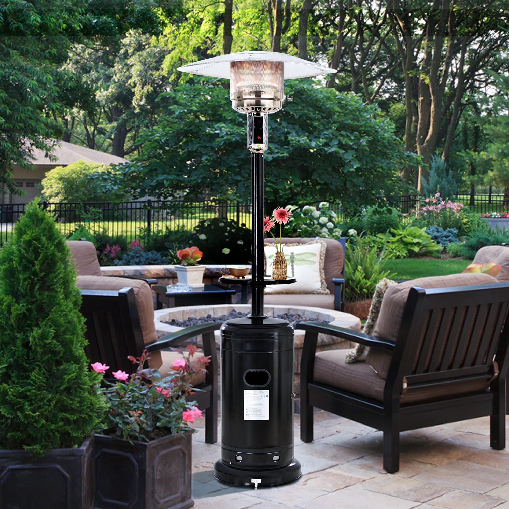 Outdoor Heaters for Patios, Seizeen 48000BTU Patio Heaters Tall Propane for Outside Use, with