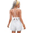 thumbnail image 2 of Combinaison Courte à Col Rond avec Ceinture et Imprimé Floral Boho pour Femme, 2 of 6