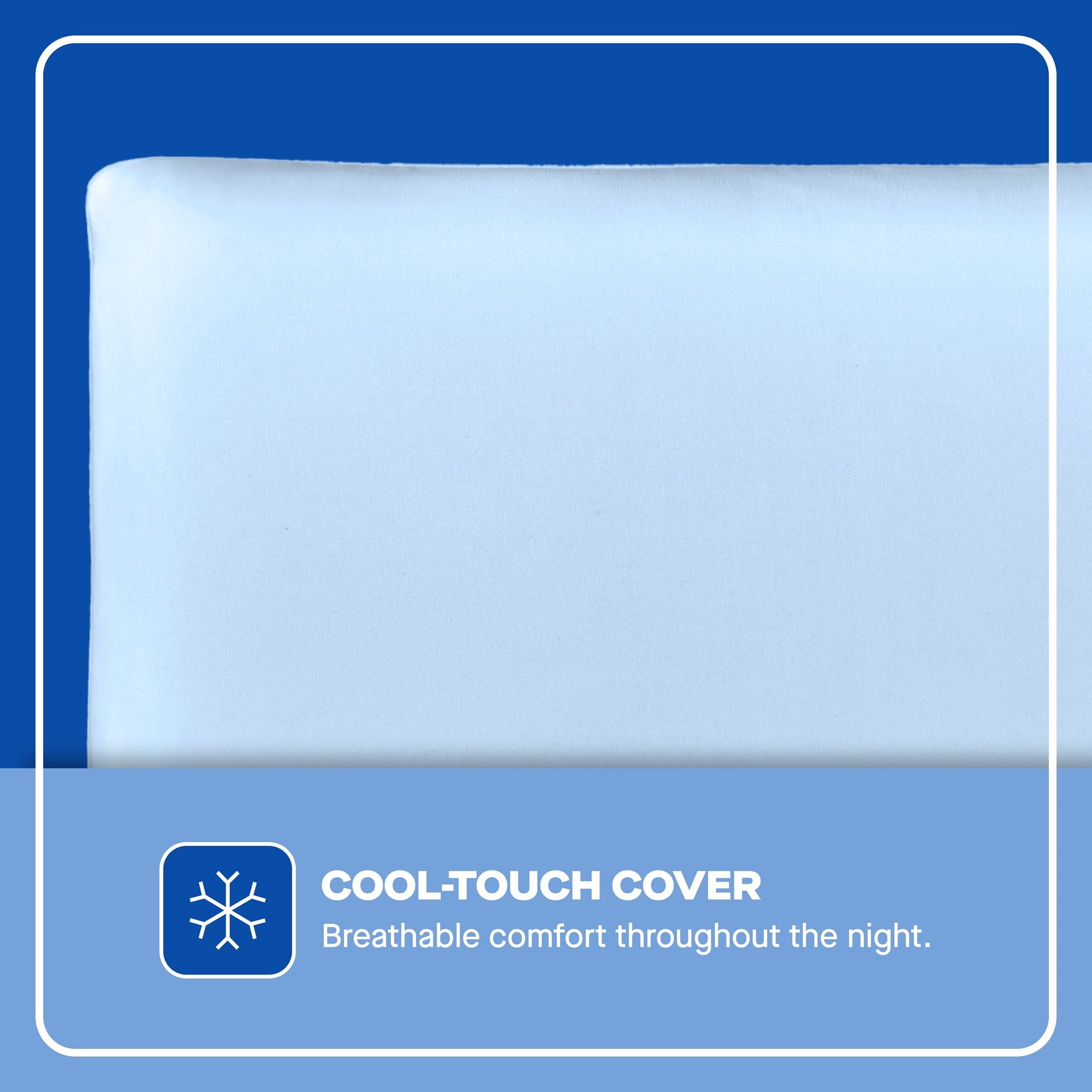 Sealy Essentials Cool-Touch Molded Memory Foam Pillow, Standard, Adult