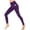 Purple, variant on Chiccall Womens Yoga Pants High Waisted Stretch Soft Leggings with Pockets Tight Tummy Control Running Workout Long Leggings