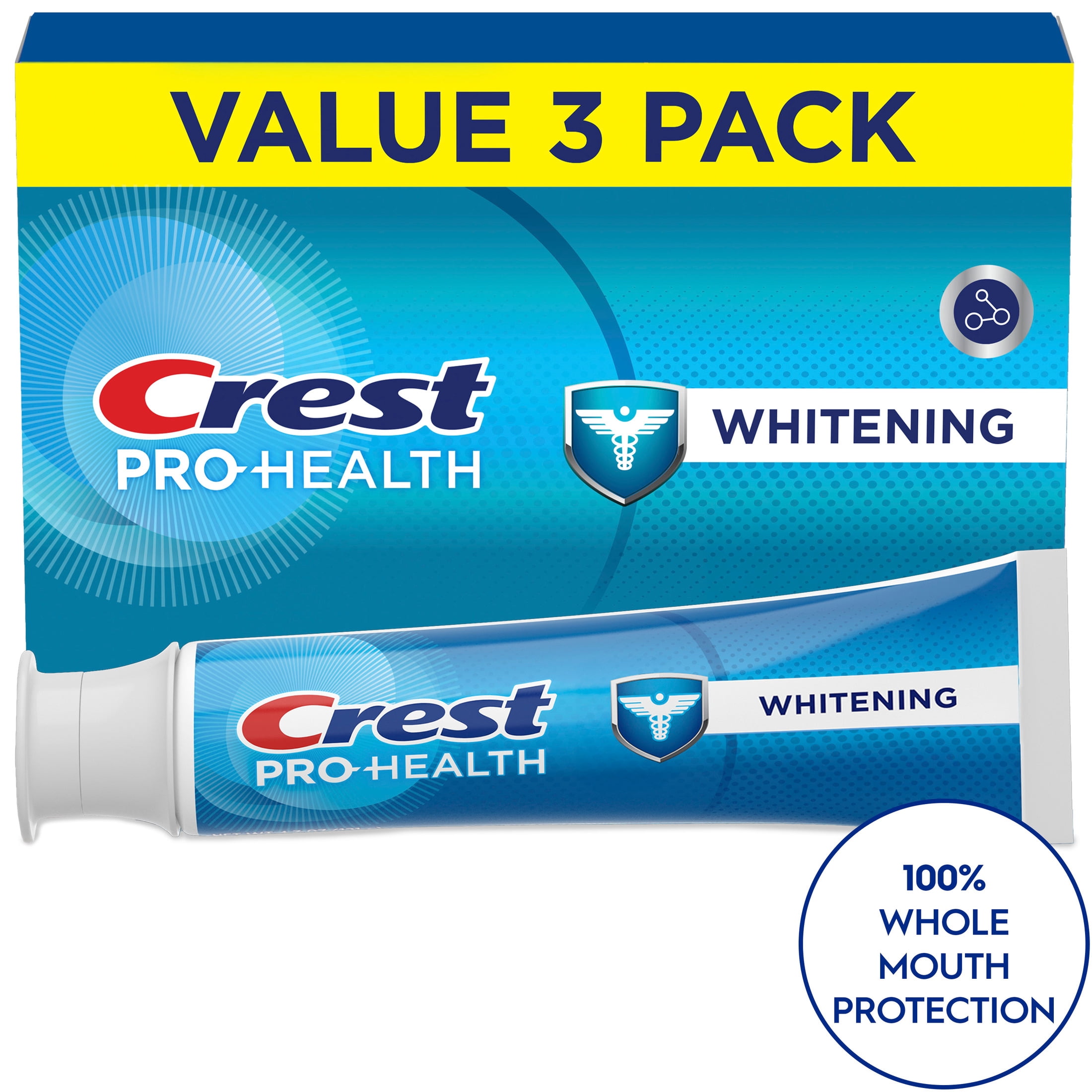 (4 pack) Crest Toothpaste, Pro-Health Whitening Toothpaste, 4.3oz, Triple Pack