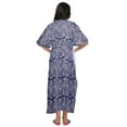 thumbnail image 3 of Moomaya Women Button Down Cotton Summer Maternity Kimono Sleeve Kaftan Dress, 3 of 5