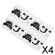 thumbnail image 1 of 3x4 Uds DIY Soledad Gato pegatinas para interruptor de pared Calcomanías de pared Decoración de la habitación del Hogar 4 piezas, 1 of 10