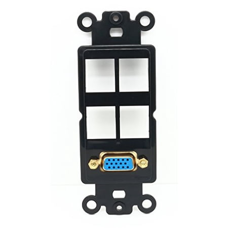 RiteAV Black SVGA+4 Blank Port Modular Insert for Keystone Jacks price history on PriceWatchPro