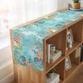 thumbnail image 6 of Table Runners 72 Inches Long Dress Scarves, Coastal Farmhouse Kitchen/Dining Table Runner, Coffee Tablerunners, Summer Nautical Beach Coral Starfish Blue Ombre 16x72 Inch, 6 of 9