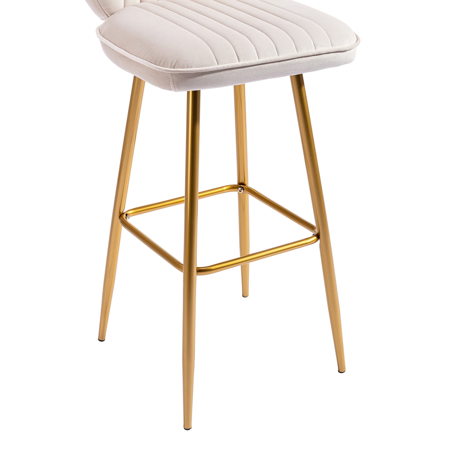 Kepooman Modern Design Bar Stools Set of 1 with Back for Bar Counter, White Kepooman Modern Design Bar Stools Set of 1 with Back for Bar Counter, White