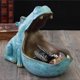 thumbnail image 4 of Stor mun Hippo Resin Hippo Nyckelring Hippo Figur Nyckelorganisatör, 4 of 5