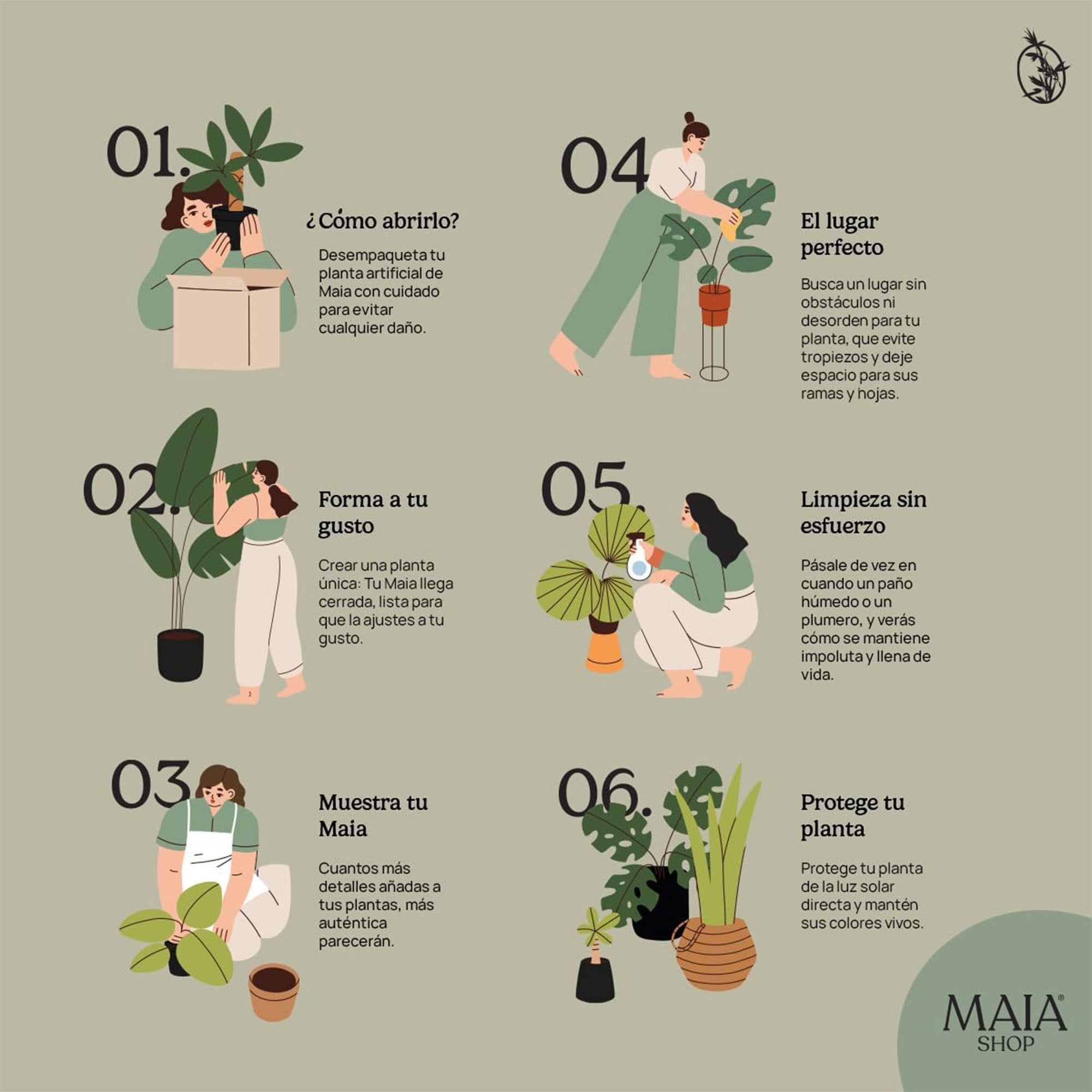 Maia Shop 5ft Artificial Monstera Plant, Fake Plants for Home Decor