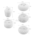 thumbnail image 2 of 5pz Moldes Pequeñas Jardineras Moldes Para Maceta Plantas Blanco, 2 of 5