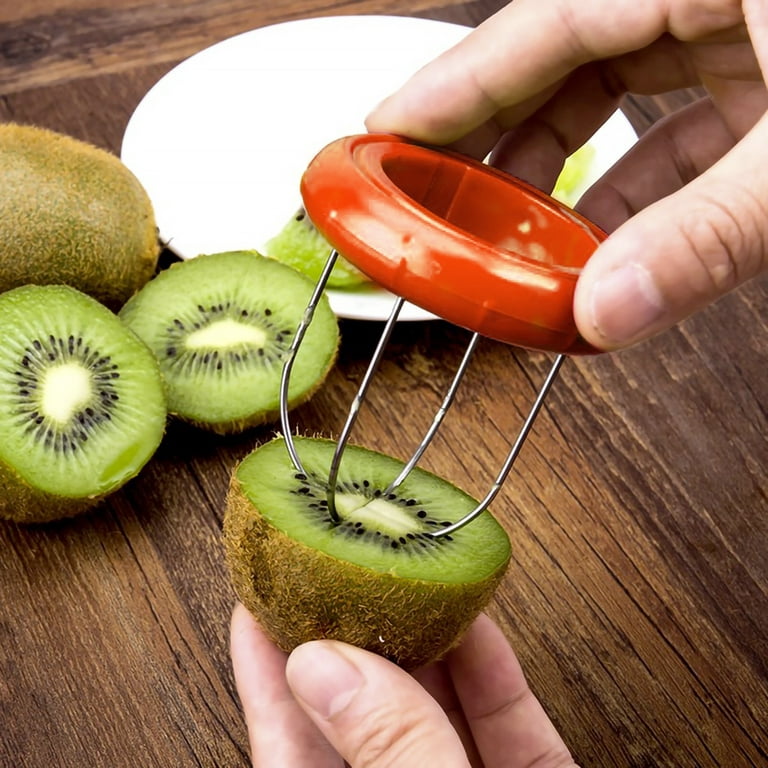 1pc Solid Multifunction Handheld Food Slicer, Green ABS Lemon Slicer For  Kitchen