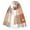 Beige, variant on Tittly Scarf for Women Winter Scarf Imitation Plaid Scarf Thick Warmth Tassel Color Matching Female Shawl Travel Scarf Hair Scarf Pink One Size