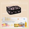 thumbnail image 7 of KUIFORTI Cherry Blossoms Lunch Bag School Bag Food Container Picnic Bag Lunch Box Women Leak Proof Handbag Lunch Bag with Strap, 7 of 7