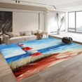 thumbnail image 7 of Lighthouse On The Beach Area Rug - Non-Slip Floor Carpet For Living Room, Bedroom, Office, Kids Room - Home Decor, Soft Fluffy Low-Pile, Non-Shedding, Machine Washable, 7 of 7