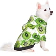 thumbnail image 2 of Fotbe Green Kiwi Sudadera con Estampado para Perros Pequeños – Suéter con Capucha para Mascotas, Tela Suave de Forro Polar con Bolsillo-XX-Large, 2 of 7