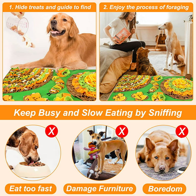 Vivifying Snuffle Mat for Dogs, Interactive Feeding Game for