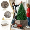 thumbnail image 6 of Patiojoy 24"L Wooden Tree Collar Box 100% Solid Wood Christmas Farmhouse Wooden Tree Box W/ Hook & Loop Fasteners Grey, 6 of 10