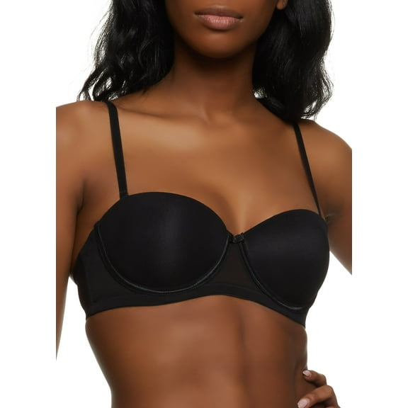 Womens Basic Balconette Bra | Converts to Strapless